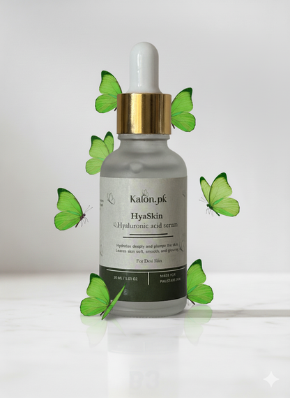 Hyaskin™ Hyaluronic Acid + B5 Serum | Deep Hydration for Desi Skin